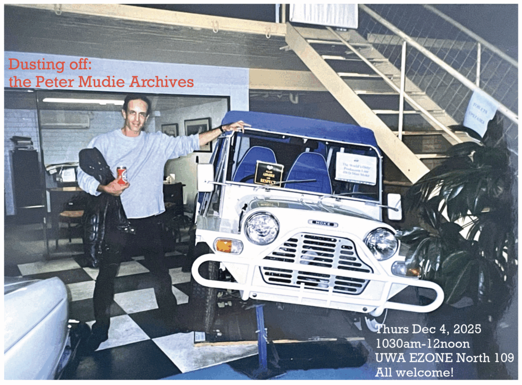 peter mudie archives flyer